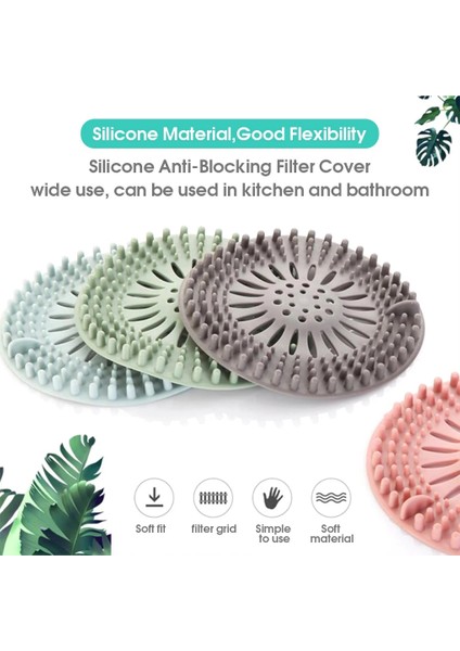 1 Adet Pembe Tarzı Kanalizasyon Lavabo Drenaj Çöp Filtresi Geri Dönüşümlü Saç Süzgeç Su Durdurucu Stoper Banyo Catcher Duş Kapağı Takunya Banyo Aksesuarları (Yurt Dışından) fiyatları