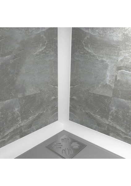 Beyaz Stil 250CM Banyo Boşluğu Sızdırmazlık Şeridi Su Durdurucu Bölme Kuru Islak Ayırma Taşkın Bariyeri Kauçuk Baraj Silikon Su Engelleyici Kaymaz (Yurt Dışından) indirimleri