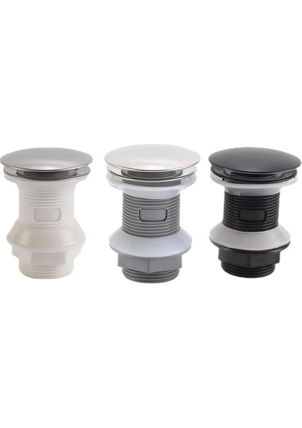 Pp 304 Gri Delik Stili Yeni Pp Havzası Drenaj Banyo Lavabo Pop Up Itin Açık Atık Filtresi Stoper Seti Siyah Lavabo Hortumu Aksesuarı Toilte Yenileme (Yurt Dışından) indirimleri