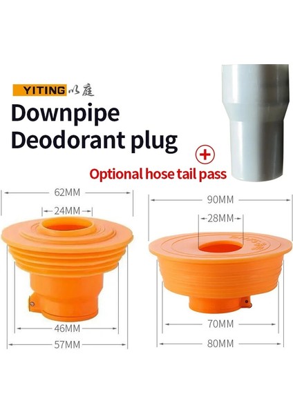 Düz Tişört Kaplama Stili Yıtıng Alt Su Borusu Tapası 50 Tüp 75 Tüp Silikon Conta Deodorantı ve Anti-Blokaj Anti-Su Abs Plastik Yer Drenaj Çekirdeği (Yurt Dışından) modelleri