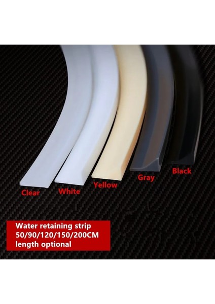 Siyah Stil 120CM Banyo Su Durdurucu Su Tutma Şeridi Bükülebilir Banyo Kapısı Çamaşır Makinesi Duş Eşiği Su Duş Barajı Bariyeri (Yurt Dışından)