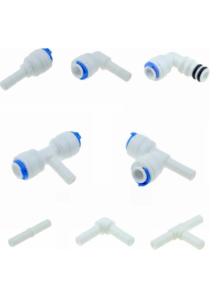 L 9 52MM-9 52 Boru Tipi Ters Osmoz Hortum Bağlantısı Hızlı Bağlantı Kök L Düz Tee Ro Su Akvaryumu Plastik Bağlantı Borusu Bağlantı Parçası (Yurt Dışından)