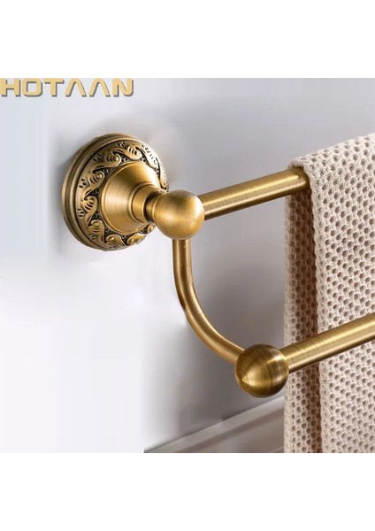 L 55 cm Tarzıdır Antik Pirinç Banyo Havlu Tutucu Tek Havlu Bar Havlu Askısı Katı Alüminyum Havlu Demiri cm Banyo Aksesuarları (Yurt Dışından)