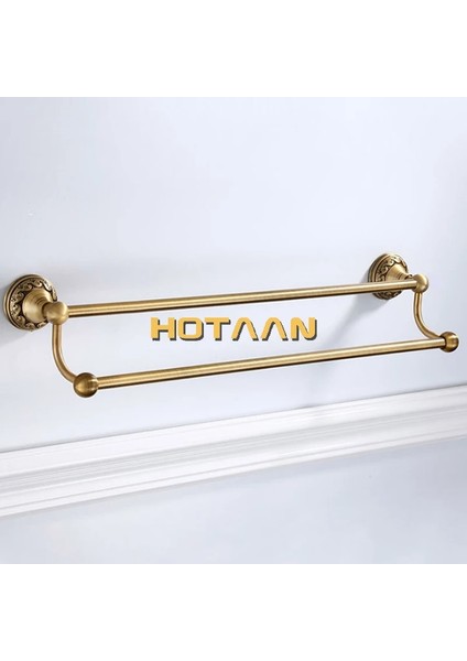 L 55 cm Tarzıdır Antik Pirinç Banyo Havlu Tutucu Tek Havlu Bar Havlu Askısı Katı Alüminyum Havlu Demiri cm Banyo Aksesuarları (Yurt Dışından)