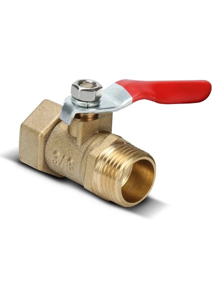 10MM Tarzı Pirinç Küçük Küresel Vana '' '' '' Dişierkek Konu Pirinç Vana Konnektörü Ortak Bakır Boru Bağlantı Elemanı Çoğaltıcı Adaptörü (Yurt Dışından)