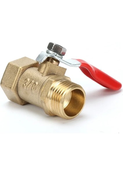 10MM Tarzı Pirinç Küçük Küresel Vana '' '' '' Dişierkek Konu Pirinç Vana Konnektörü Ortak Bakır Boru Bağlantı Elemanı Çoğaltıcı Adaptörü (Yurt Dışından)