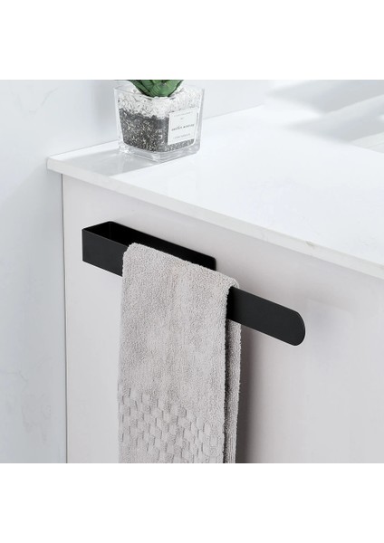 Gümüş Kısa Tarzı Paslanmaz Çelik Havlu Askısı Banyo Depolama Tutucu Yumruk Ücretsiz Siyah Havlu Askısı Havlu Askısı Banyo Kağıt Tutucu (Yurt Dışından)