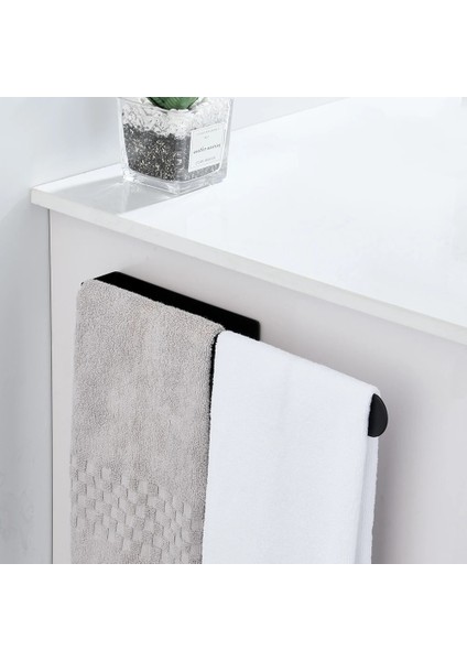 Gümüş Kısa Tarzı Paslanmaz Çelik Havlu Askısı Banyo Depolama Tutucu Yumruk Ücretsiz Siyah Havlu Askısı Havlu Askısı Banyo Kağıt Tutucu (Yurt Dışından)