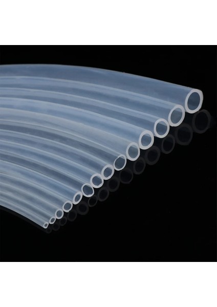 5x7 mm Tarzı 5 Metre 1m Gıda Sınıfı Şeffaf Şeffaf Silikon Kauçuk Hortum Çıkış Çapı Esnek Silikon Tüp (Yurt Dışından)