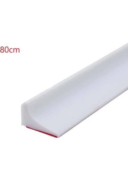 Gri 80CM Stili Banyo Tutma Su Bariyeri Şeridi Kuru ve Islak Ayırma Silikon Conta Şeridi Su Durdurucu Engelleyici Kapı Alt Sızdırmazlık Şeridi (Yurt Dışından)