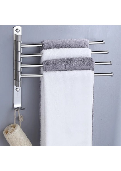 2 Kutuplu Havlu Askısı Tarzı Dönen Paslanmaz Çelik Banyo Döner Havlu Çubuğu Salıncak Askı Havlu Askısı Kanca ile Yerden Tasarruf Sağlayan Duvara Monte Havlu Demiri (Yurt Dışından) fırsatları