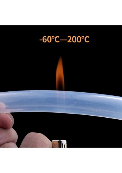 5x7 mm Tarzı 5 Metre Metre Silikon Hortum Şeffaf Gıda Sınıfı Boru Boru Kauçuk Hortum Akvaryum Yumuşak Boru Hortumu (Yurt Dışından)