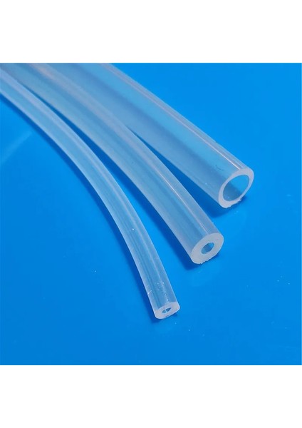 3X8MM Tarzı 1 Metre Zes Gıda Sınıfı Şeffaf Silikon Tüp Kauçuk Hortum Su Gaz Borusu Zararına Satmak (Yurt Dışından)