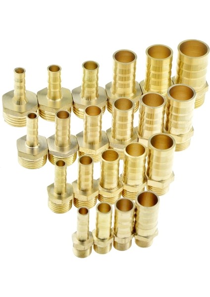 Pl Stili 8 mm Diken Pirinç Hortum Bağlantısı Dikenli Kuyruk Dişlisi Hava Su Borusu Konektörü Bağlantı Çoğaltıcı Adaptörü (Yurt Dışından)