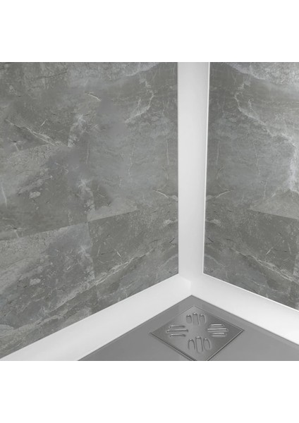 Beyaz Stil 80CM Uzunluk Yeni Silikon Banyo Su Durdurucu Engelleyici Şerit Kendinden Yapışkanlı Zemin Tutma Kapı Çubuğu Kuru Islak Ayırma Boşluğu Sızdırmazlık Bariyeri (Yurt Dışından)