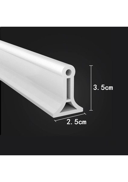 Gri Tarzı 80CM Lavabo Havzası Soba Su Durdurucu Banyo Duş Barajı Taşkın Bariyeri Kuru ve Islak Ayırma Için Licone Su Tutma Şeridi (Yurt Dışından)