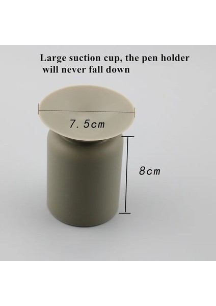 Bir Stil Vantuzlu Yaratıcı Silikon Kalemlik Kalem Standı Kalem Pot Makyaj Fırça Konteyner Masa Düzenleyici Depolama Kırtasiye (Yurt Dışından) modelleri