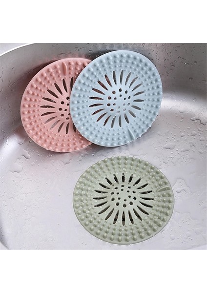 Yeşil A Tarzı Silikon Lavabo Süzgeci Banyo Drenaj Saç Catcher Banyo Stoper Fiş Lavabo Süzgeci Filtre Duş Zemin Drenaj Mutfak Aksesuarları (Yurt Dışından)