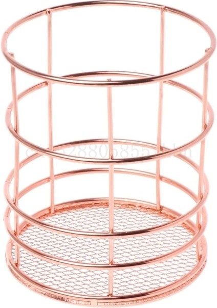 Bir Stil Gül Altın Metal Kalemlik Kutusu Kasa Masası Kırtasiye Ofis Okul Masası Malzemeleri (Yurt Dışından)