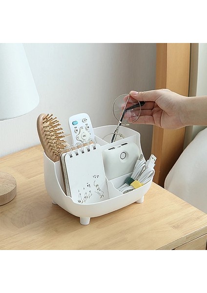 Og Stili Yaratıcı 6 Gird Masaüstü Organizatör Kalemlik Çok Fonksiyonlu Masa Makyaj Kalem Depolama Standı Kutusu Okul Ofis Kırtasiye (Yurt Dışından) fiyatları