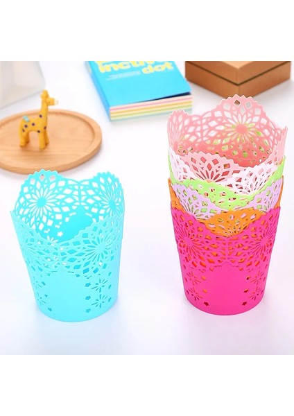 Pembe Tarzı Kawaii Masa Düzenleyici Kalemlik Öğrenci Sevimli Büyük Kapasiteli Masaüstü Düzenleyici Yaratıcı Depolama Tüpü Kalem Kutusu (Yurt Dışından) fırsatları