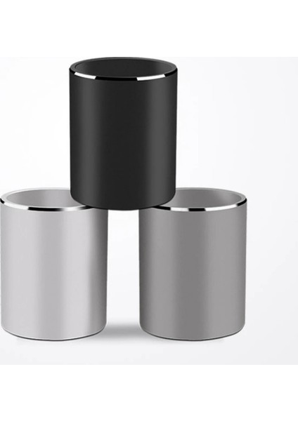 Gri Tarzı Alüminyum Alaşım Kalemlik, Yuvarlak Metal Kalemlik, Ofis, Okul ve Ev Için Kalem Masa Düzenleyici ve Makyaj Fırçası Tutacağı (Yurt Dışından) indirimleri