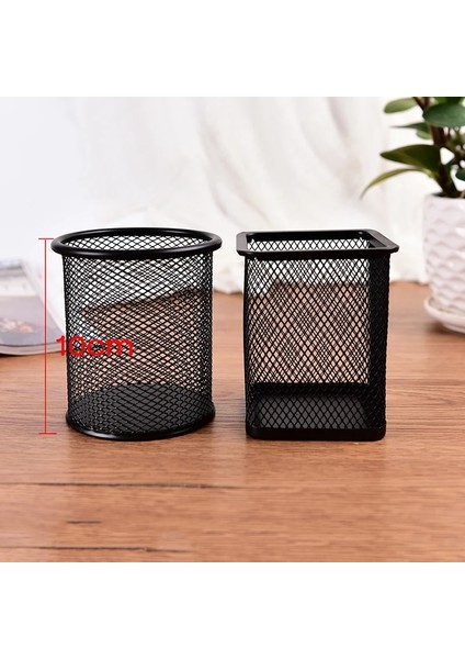 No.2 Tarzı Yeni Kalemlik Ofis Masası Metal Örgü Kare Kalem Pot Bardak Kutusu Konteyner Organizatör Dayanıklı Kalem Kutusu (Yurt Dışından) fiyatları