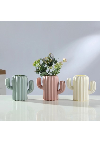 Beyaz Stil Yeni Yaratıcı Masaüstü Depolama Çok Fonksiyonlu Sevimli Kaktüs Kalemlik Masa Malzemeleri Basit ve Taze Masaüstü Plastik (Yurt Dışından) fiyatları