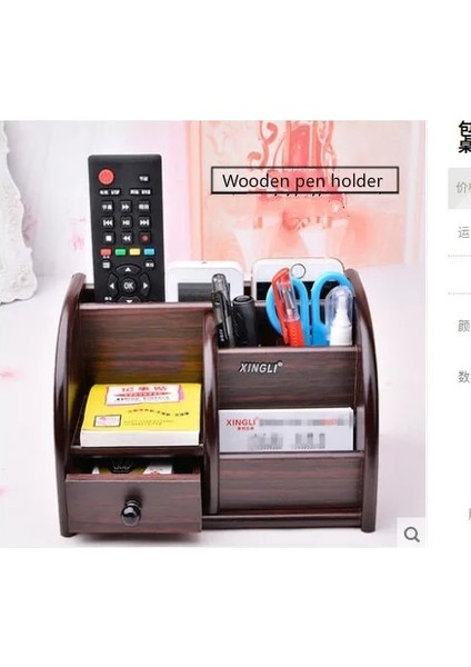 Açık Kahverengi Renk Stili Lüks Ahşap Masa Düzenleyici Ofis Büro Kalemlik Çekmeceli Ahşap Sıralayıcı (Yurt Dışından) fiyatları