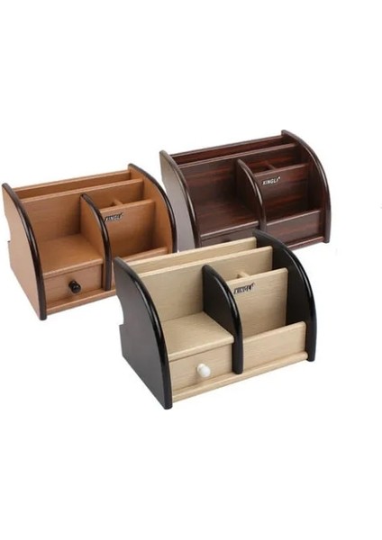 Açık Kahverengi Renk Stili Lüks Ahşap Masa Düzenleyici Ofis Büro Kalemlik Çekmeceli Ahşap Sıralayıcı (Yurt Dışından) modelleri