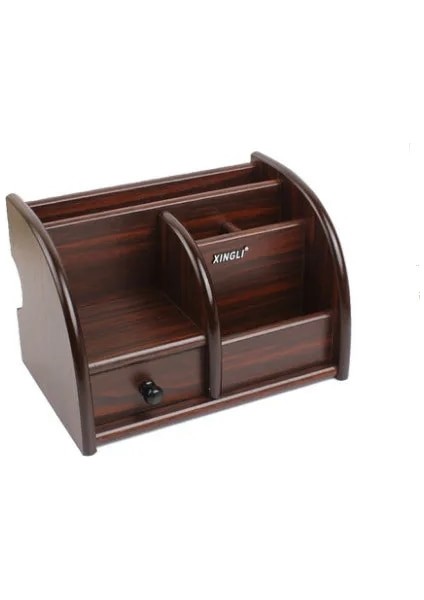 Açık Kahverengi Renk Stili Lüks Ahşap Masa Düzenleyici Ofis Büro Kalemlik Çekmeceli Ahşap Sıralayıcı (Yurt Dışından) fırsatları