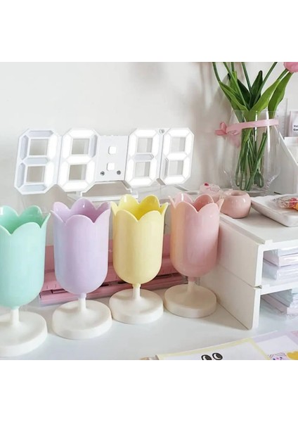 Sarı Stil Güzel Çiçek Kalemliköğrenci Dekoratif Masaüstü Organizatör Kozmetik Saklama Kutusu Kawaool Kırtasiye (Yurt Dışından) indirimleri