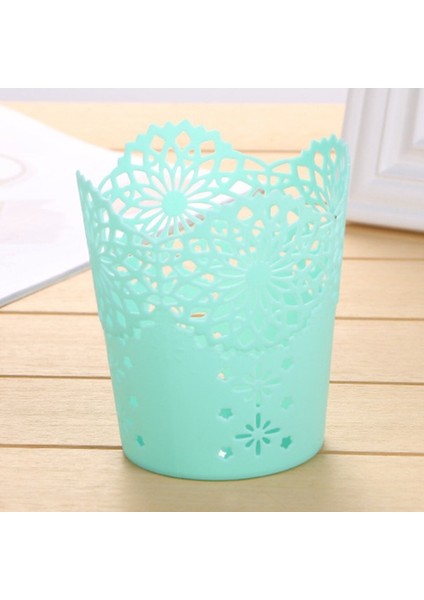 Açık Yeşil Tarzı Kaktüs Kalemlik Kırtasiye Masaüstü Organizatör Masa Kalemlik Saklama Kutusu Kalem Konteyner Fırça Pot Vazo Ofis Malzemeleri (Yurt Dışından)