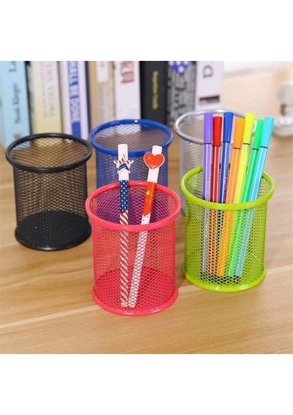 Bk1 Stili Metal Depolama Örgü Kalem Standı Kalem Kutusu Kalemlik Ofis Masası Kalem Kırtasiye Tutacağı Masa Düzenleyici Standı (Yurt Dışından) modelleri