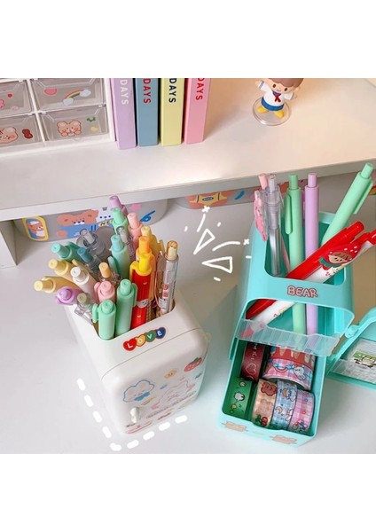 Gül Kırmızı Tarzı Öğrenciler Için Yaratıcı Buzdolabı Kalem Organizatör Tutucu Karikatür Buzdolabı Kalem Kupası Masası (Yurt Dışından) fırsatları