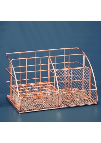 Renk 1 Tarzı Masa Kırtasiye Organizatör Çok Fonksiyonlu Ofis Masası Metal Örgü Kalem Kalem Dosya Kağıdı Kırtasiye Saklama Kutusu Okul Malzemeleri (Yurt Dışından) fırsatları