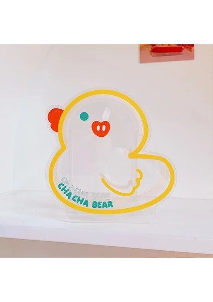 Sarı Ördek Stili Kawaii Çiçek Kalemlik Akrilik Masa Düzenleyici Ofis Organizatör Öğrenci Masaüstü Saklama Kutusu Varil Vazo Kırtasiye Kalem Kutusu (Yurt Dışından)