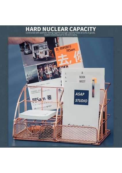 Renk 2 Stili Masa Kırtasiye Organizatör Çok Fonksiyonlu Ofis Masası Metal Örgü Kalem Kalem Dosya Kağıdı Kırtasiye Saklama Kutusu Okul Malzemeleri (Yurt Dışından) fiyatları