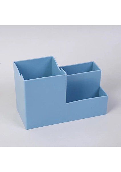 Mavi Stil Depolama Masası Kalemlik Ofis Okul Malzemeleri Saklama Kutusu Renkli Plastik Kutu Masa Kalemi Kalem Düzenleyici Cep Telefonu Braketi (Yurt Dışından)