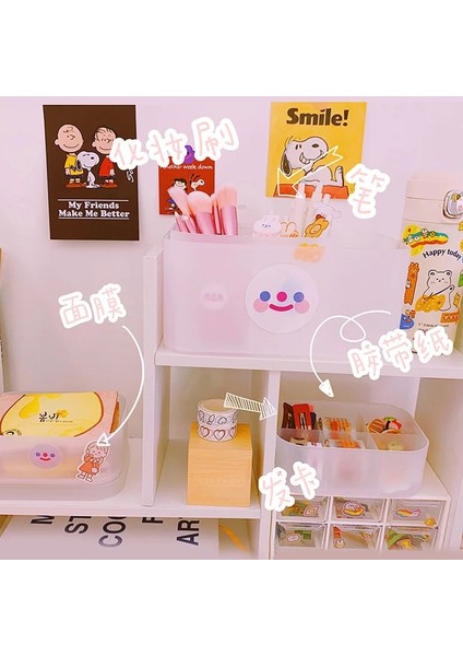 25 Adet Turuncu Kız Stili Kalemlik Masa Düzenleyici Masaüstü Saklama Kutusu Pp Plastik Toz Geçirmez Basit Yurt Kozmetik Çok Katmanlı Fg Kutusu (Yurt Dışından) indirimleri