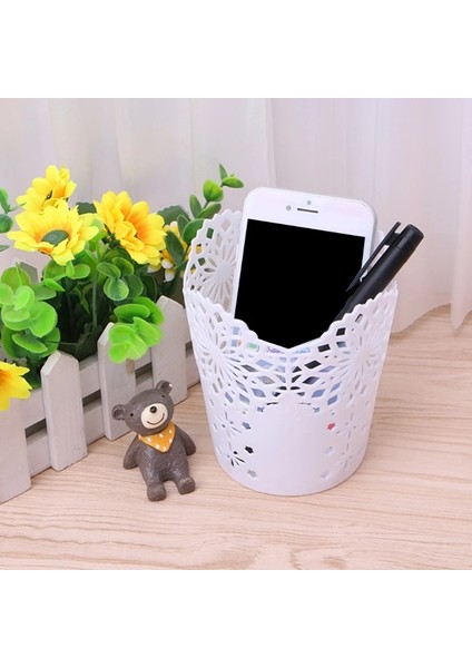 Gök Mavisi Tarzı 1 Adet Plastik Dantel Hollow Çiçek Kalem Pot Tutucu Fırça Saklama Kabı Masa Organizatör Kalemlik Hediyeler Ofis Okul Malzemeleri (Yurt Dışından) indirimleri