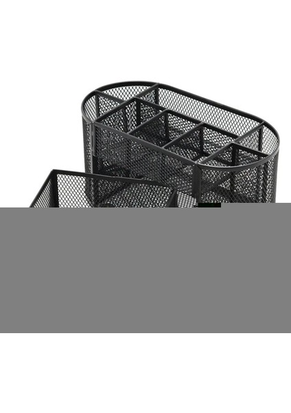 Siyah Stil 9 Depolama Çok Fonksiyonlu Masa Düzenleyici Örgü Metal Kalemlik Kırtasiye Konteyner Kutusu Ofis Okul Malzemeleri Caddy Siyah (Yurt Dışından) modelleri