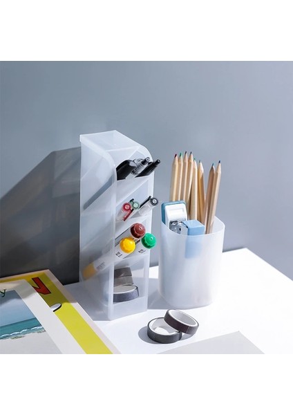 Büyük Eğik Uç Stili Dekoratif Mat Pp Kalem Bardak Makyaj Araçları Tutucu Uzaktan Kumanda Tutucu Eğik Yerleştirme Istiflenebilir Eğimli Kalemlik (Yurt Dışından) modelleri