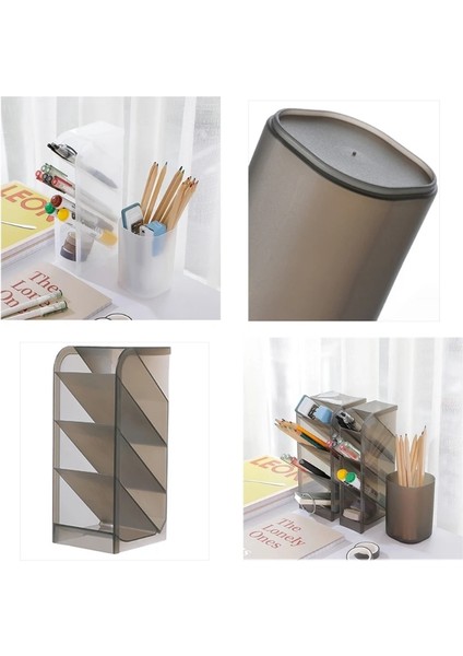 Büyük Eğik Uç Stili Dekoratif Mat Pp Kalem Bardak Makyaj Araçları Tutucu Uzaktan Kumanda Tutucu Eğik Yerleştirme Istiflenebilir Eğimli Kalemlik (Yurt Dışından) indirimleri