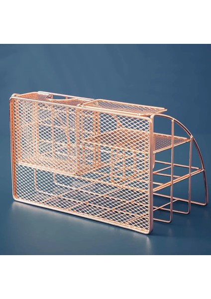 Renk 2 Stili Masa Kırtasiye Organizatör Çok Fonksiyonlu Ofis Masası Metal Örgü Kalem Kalem Dosya Kağıdı Kırtasiye Saklama Kutusu Okul Malzemeleri (Yurt Dışından) indirimleri