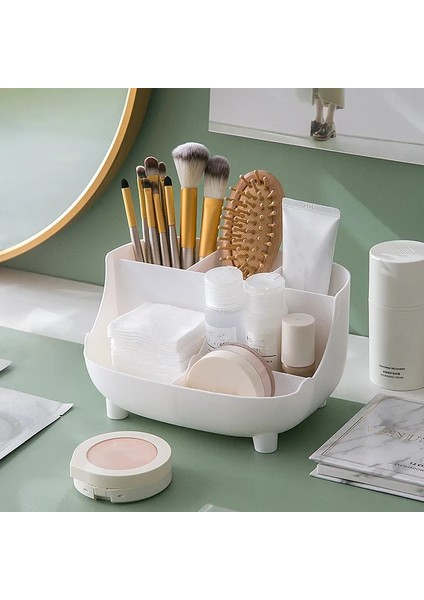 D Stili Yaratıcı 6 Gird Masaüstü Organizatör Kalemlik Çok Fonksiyonlu Masa Makyaj Kalem Depolama Standı Kutusu Okul Ofis Kırtasiye (Yurt Dışından) indirimleri