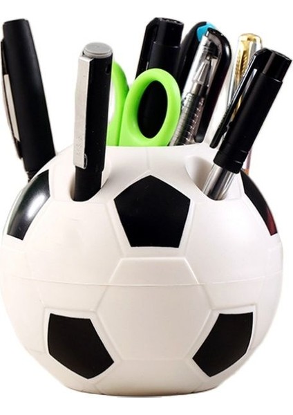 C Stili Kalemlik Ofis Öğrenci Kırtasiye Organizatör Kalemlik Masaüstü Saklama Kutusu Futbol Desenli Kalem Bardak Tutucu Kalem Pot (Yurt Dışından) modelleri