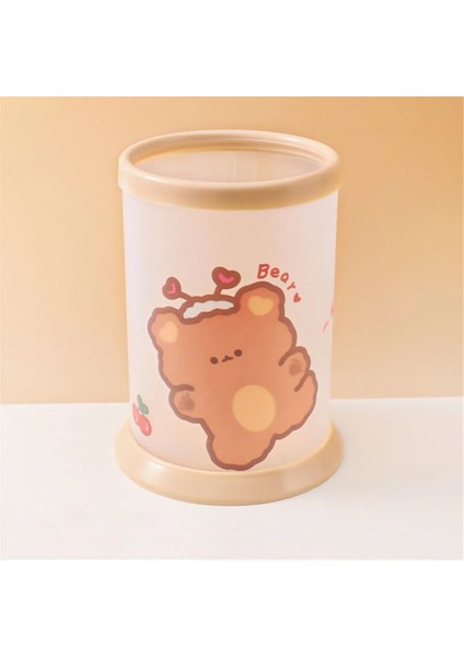 Bir Stil 1 Adet Kawaii Karikatür Yuvarlak Katlanır Kalemlik Dıy Masaüstü Depolama Kırtasiye Masası Kalem Standı Organizatör Tutucu Okul Malzemeleri (Yurt Dışından)