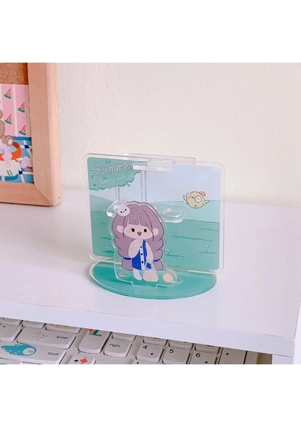Gr-Kalemlik Stili 2021 Kawaii Akrilik Kalemlik Yeni Yaratıcı Sevimli Ayı Kalem Konteyner Ofis Kırtasiye Depolama Rafı Masaüstü Organizatör (Yurt Dışından)