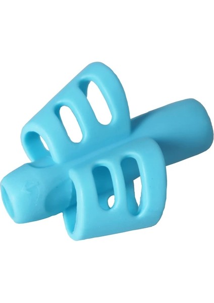 Mavi Stil Ldren's Yazma Kalem Pot Tutucu Çocuklar Silikon Kalem Destekli Kavrama Duruş Ortezi Öğrencileri Uygulamayı Öğrenin (Yurt Dışından)